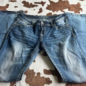 Grace Women's Classic Blue Boot Cut Jeans